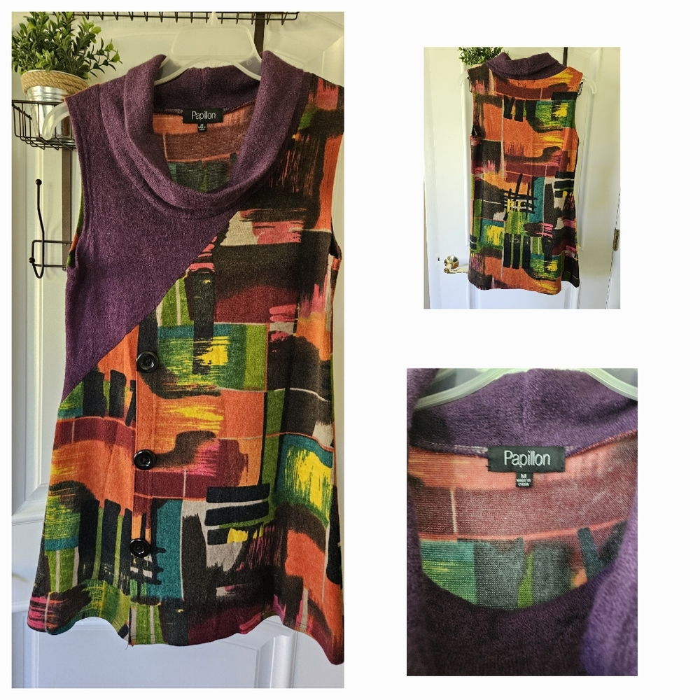 Papillon Above-the-knee Sweater Dress (Size M) - Picture 1 of 9